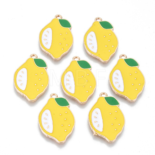 Alloy Enamel Pendants X-ENAM-T011-39KC-RS-1