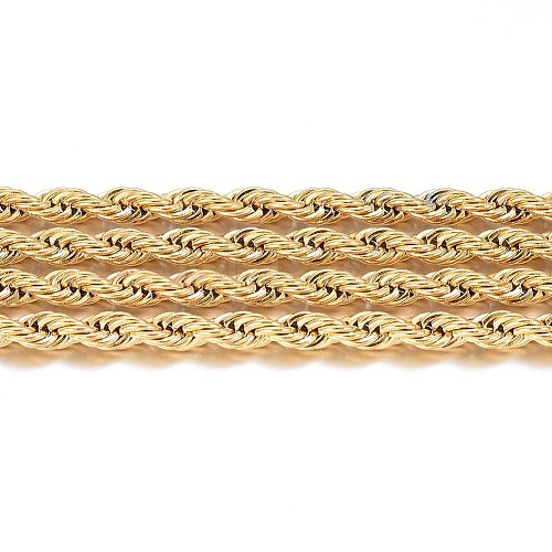 304 Stainless Steel Rope Chains CHS-H020-04G-1