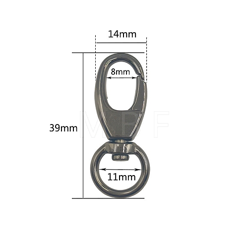 Alloy Swivel Clasps PW-WG74639-12-1