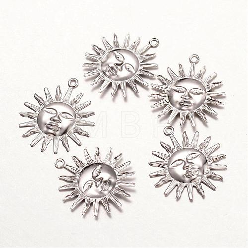 316 Surgical Stainless Steel Pendants STAS-K096-19P-1