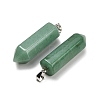 Natural Green Aventurine Pendants GG-CBAA0EE-02P-04-3
