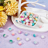 160Pcs 8 Colors Imitation Pearl Acrylic Beads OACR-SC0001-16-4