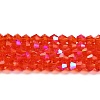 Transparent Electroplate Glass Beads Strands LS-EGLA-A039-T2mm-L14-1