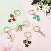 Olycraft 2 Sets Alloy Enamel Keychain KEYC-OC0001-28-5