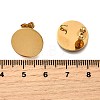 Ion Plating(IP) 304 Stainless Steel Stud Earring Findings STAS-D371-02G-03-2