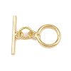 Ring Brass Toggle Clasps KK-G548-38G-1