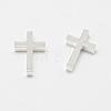 Brass Tiny Cross Charms KK-F718-08P-2