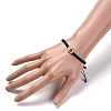 Hamsa Hand /Hand of Miriam with Evil Eye Braided Bead Bracelet BJEW-JB07104-01-3