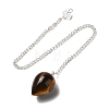 Natural Tiger Eye Dowsing Pendulums G-R492-01S-04-2