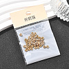 SHEGRACE Brass Micro Pave Clear Cubic Zirconia Spacer Beads XGRQ1U120-307G-6