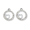 Alloy Crystal Rhinestone Pendants ALRI-T012-01B-P-1