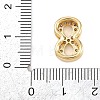Brass Micro Pave Cubic Zirconia Pendants KK-B167-22G-8-3