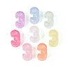 Luminous Frosted Transparent Acrylic Beads TACR-T029-21D-1