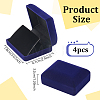 Flocking Jewelry Boxes for Badge CON-WH0112-067A-2