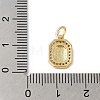 Real 18K Gold Plated Brass Micro Pave Clear Cubic Zirconia Pendants KK-L216-002G-Z-3
