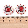 Printed Baking Paint Opaque Glass Enamel Beads GL-CBA4370-02-4