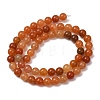 Natural Red Aventurine Bead Strands X-G-P257-02-6mm-8