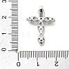 Brass Micro Pave Clear Cubic Zirconia Pendants KK-L228-03P-02-3