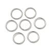 Tarnish Resistant 304 Stainless Steel Open Jump Rings X-STAS-J013-10x1mm-01-1