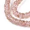 Luminous Handmade Gold Foil Glass Beads Strands FOIL-N029-02A-09-4