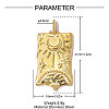 304 Stainless Steel Pendants STAS-OY014-67G-2