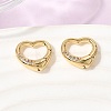 Brass Micro Pave Clear Cubic Zirconia Spring Gate Rings ZIRC-F146-01B-1