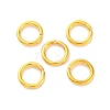 Brass Saw Cut Open Jump Rings KK-G514-01J-G-1