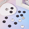 10Pcs 304 Stainless Steel Pendant Cabochon Settings DIY-TA0015-76B-6