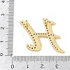 Brass Micro Pave Clear Cubic Zirconia Pendants CU-CBA8481-01G-H-3