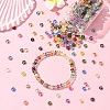 111Pcs Electroplate Transparent Colours Rainbow Glass Seed Beads SEED-YW0002-93A-4