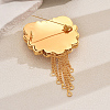 Elegant Alloy Tassel Brooches for Clothing ME8440-5