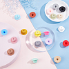19Pcs 19 Colors Silicone Beads SIL-AR0001-05-5