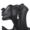 2 Pairs Round Brass Dangle Earrings EJEW-JE06878-2