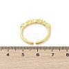 Brass Micro Pave Cubic Zirconia Cuff Rings RJEW-S400-13G-5