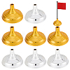 10Pcs 2 Colors Plastic Stick Flag Holder KY-CP0001-32-1