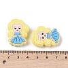 Princess Food Grade Silicone Focal Beads SIL-A008-05E-3