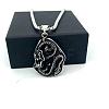 Vintage Punk 304 Stainless Steel Dragon Pendant Necklaces for Men GS6470-5