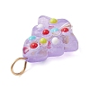 Handmade Bumpy Glass Enamel Pendants PALLOY-JF04469-01-5