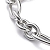 304 Stainless Steel Figaro Chain Bracelets BJEW-E271-05P-3