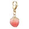 Flower Epoxy Resin Pendant Decoration HJEW-JM02306-4