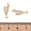 SHEGRACE Brass Clear Cubic Zirconia Pendants XGRQ3K203-525G-3