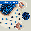 150Pcs 2 Colors Spray Painted Round Natural Schima Wood Beads WOOD-PA0001-70-6