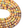 Handmade Polymer Clay Beads Strands CLAY-R089-8mm-T036-6