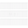 60Pcs 925 Sterling Silver Flat Head Pins STER-BC0002-17C-1