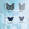 2 Style Iron on Butterfly Cloth Patches PATC-GA0001-08-2