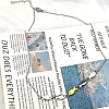 Two Tone 304 Stainless Steel Fish Link Chain Necklaces for Women WGAA5E1-02-1