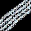 Electroplate Transparent Glass Beads EGLA-B013-02A-AB19-1