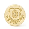 Golden Tone Round Wax Seal Brass Stamp Heads AJEW-Z034-02G-G-1