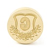 Golden Tone Round Wax Seal Brass Stamp Heads AJEW-Z034-02G-G-2