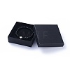 Feng Shui Natural Obsidian Beaded Stretch Bracelets BJEW-JB05021-01-4